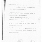 La seconda pagina della risposta del Tar